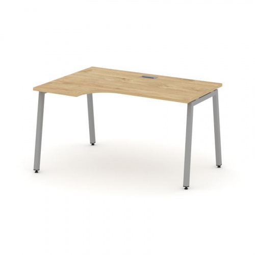 Style Project Стол рабочий эргоном. SN-4A.SPA-001(L) Дуб Наварра/Металл Антрацит 1380*600/980*750 фото 9