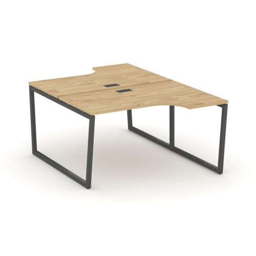 Style Project Рабочая станция эргоном. SN-4T2.DRPA-002 Акация Лорка/Металл Антрацит/Заглушка Пластик фото 22