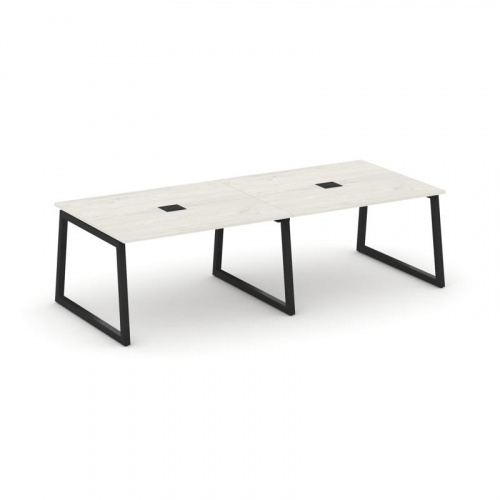 Style Project Стол переговорный SN-5T1.SPRG-044 Акация Лорка/Металл Антрацит/Заглушка Металл Антраци фото 9