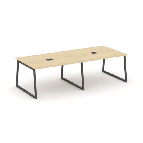 Style Project Стол переговорный SN-4T1.SPRG-044 Акация Лорка/Металл Антрацит/Заглушка Металл Антраци фото 28