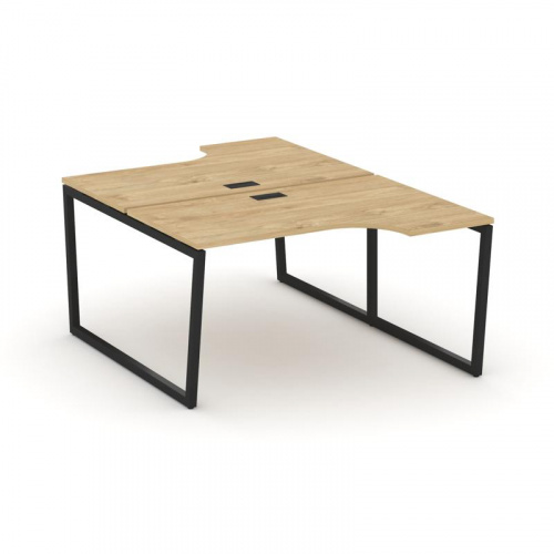 Style Project Рабочая станция эргоном. SN-4T2.DRPA-002 Акация Лорка/Металл Антрацит/Заглушка Пластик