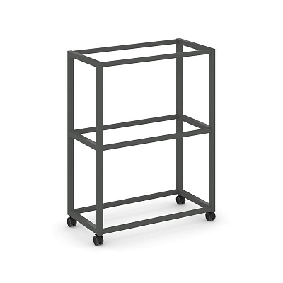 Shelf Mobile Завершающий модуль 3 уровня 1 секция VR.LT-STK-300.12 Металл Антрацит 1200*400*1046