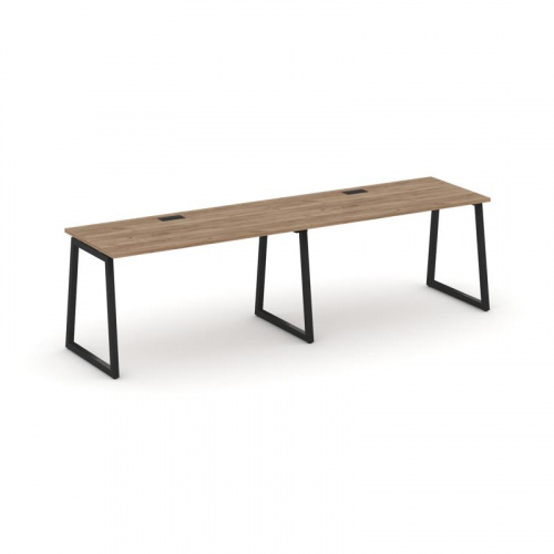 Style Project Рабочая станция 1 сторон. SN-4T1.ORS-014 Акация Лорка/Металл Антрацит/Заглушка Пластик фото 5