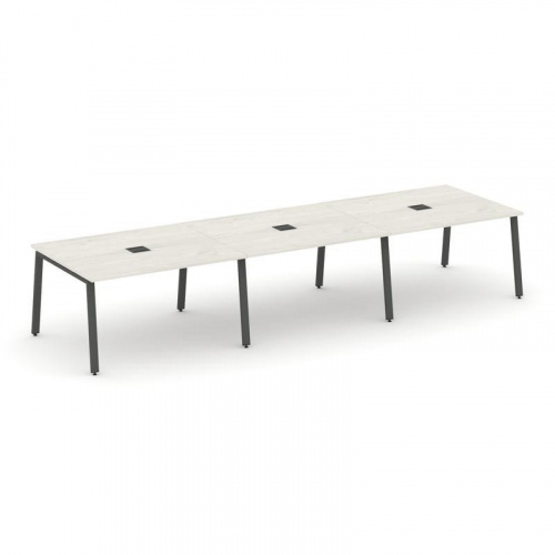 Style Project Стол переговорный SN-6A.SPRG-053 Дуб Табак/Металл Белый 4410*1180*750 фото 21