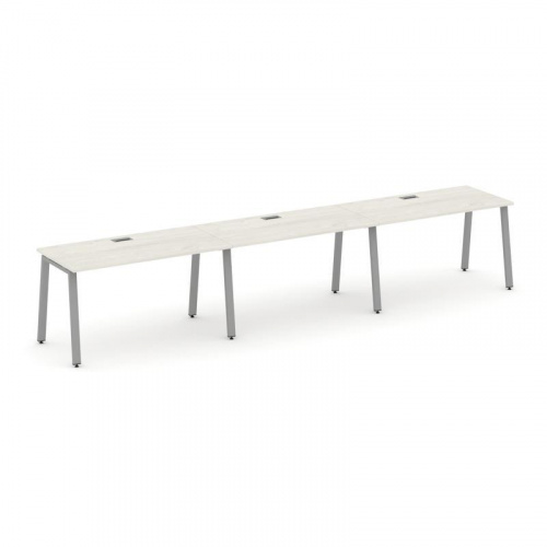 Style Project Рабочая станция 1 сторон. SN-6A.ORS-044 Тиквуд Светлый/Металл Белый 4740*700*750 фото 11