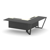 Steel Meet Завершающий угловой модуль правый KM-PR.B.SPZOU-20(R) Антрацит/Ваниль Глянец/Металл Антра