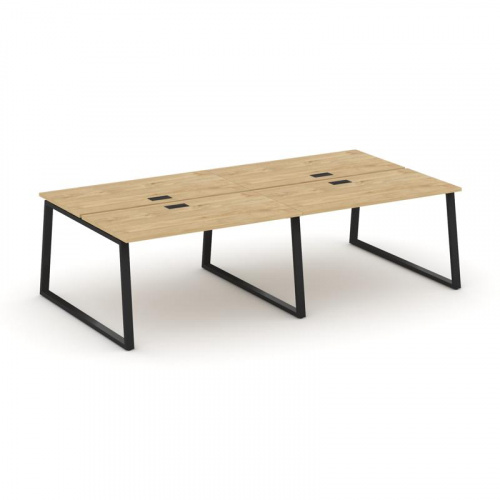 Style Project Рабочая станция 2-х сторон. SN-6T1.DRS-052 Акация Лорка/Металл Антрацит/Заглушка Пласт