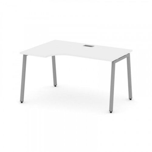 Style Project Стол рабочий эргоном. SN-4A.SPA-001(L) Дуб Наварра/Металл Антрацит 1380*600/980*750