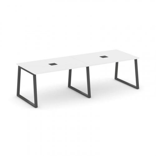 Style Project Стол переговорный SN-6T1.SPRG-012 Акация Лорка/Металл Антрацит/Заглушка Металл Антраци фото 26