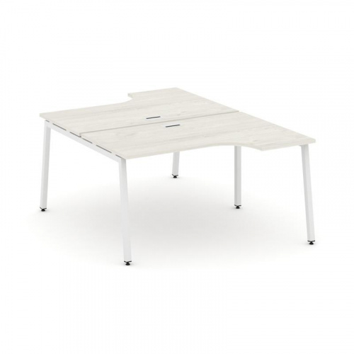 Style Project Рабочая станция эргоном. SN-4A.DRPA-011 Дуб Табак/Металл Белый 1380*1432/1992*750 фото 16