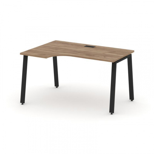 Style Project Стол рабочий эргоном. SN-6A.SPA-022(L) Антрацит/Металл Белый 1580*800/980*750 фото 11