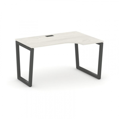 Style Project Стол рабочий эргоном. SN-5T2.SPA-011(R) Акация Лорка/Металл Антрацит/Заглушка Пластик фото 24