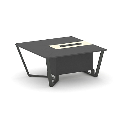 Steel Meet Начальный модуль L=1600 KM-PR.B.SPNW-16 Антрацит/Ваниль Глянец/Металл Антрацит 1600*1600*