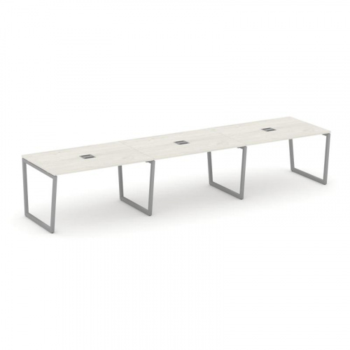 Style Project Стол переговорный SN-4T2.SPRG-024 Акация Лорка/Металл Антрацит/Заглушка Металл Антраци фото 11