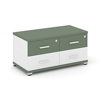 Тумба приставная с 2 ящиками Concept CN.TSP-001 W