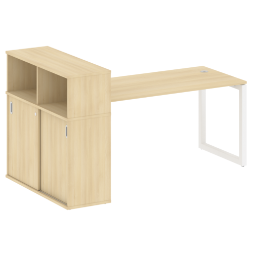 Стол офисный с шкафом-купе на О-обр. м/к Metal System Quattro 50БО.РС-СШК-3.4 фото 15