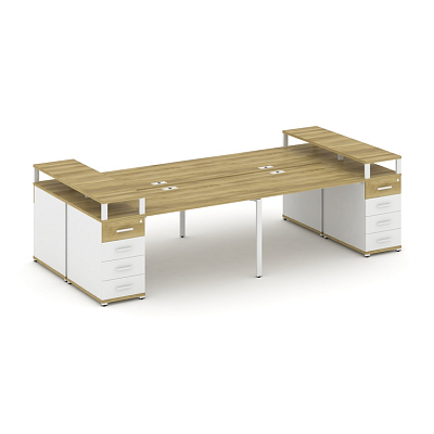 Бенч-система на 4 места с 2 опорными тумбами Concept CN.DRS-442