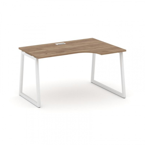 Style Project Стол рабочий эргоном. SN-4T1.SPA-011(R) Акация Лорка/Металл Антрацит/Заглушка Пластик фото 16