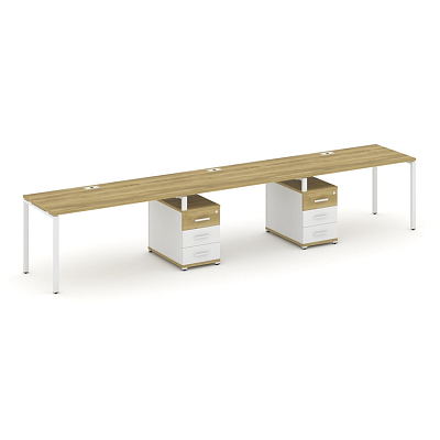 Бенч-система на 3 места с 2 опорными тумбами Concept CN.ORS-335