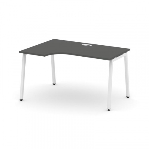 Style Project Стол рабочий эргоном. SN-4A.SPA-001(L) Дуб Наварра/Металл Антрацит 1380*600/980*750 фото 26