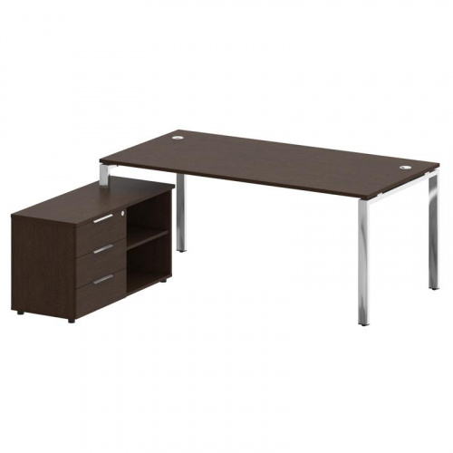 Стол руководителя с тумбой Metal System Direct БГ.СРТ-5.9 (L) фото 2