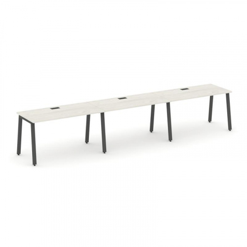 Style Project Рабочая станция 1 сторон. SN-6A.ORS-044 Тиквуд Светлый/Металл Белый 4740*700*750 фото 15