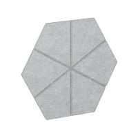 AcustiX Настенная панель шестигранная (6 лучей) VE.NP-6G6L-300 Зимний Лес 600*520*12(сторона 300мм)