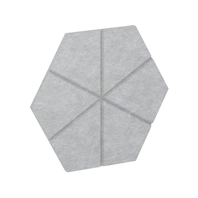 AcustiX Настенная панель шестигранная (6 лучей) VE.NP-6G6L-300 Зимний Лес 600*520*12(сторона 300мм)