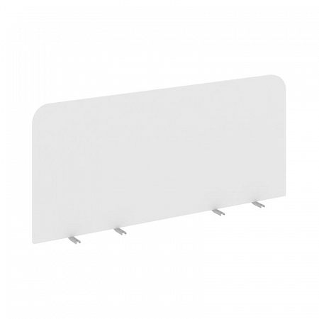 Настольный Экран фронтальный UNE.DEKRF-504.16 Белый/Металл Серый 1580*16*525