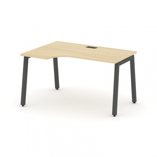 Style Project Стол рабочий эргоном. SN-5A.SPA-011(L) Вяз Благородный/Металл Белый 1380*700/980*750 фото 27