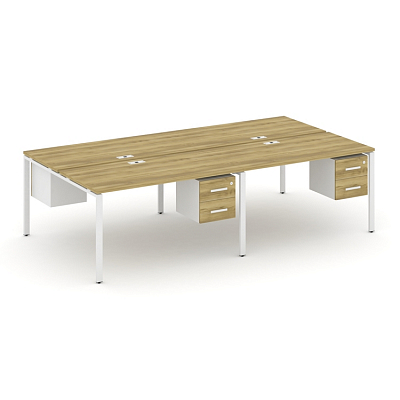 Бенч-система на 4 места с подвесными тумбами Concept CN.DRS-135