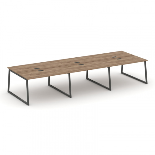 Style Project Рабочая станция 2-х сторон. SN-4T1.DRS-081 Акация Лорка/Металл Антрацит/Заглушка Пласт фото 10