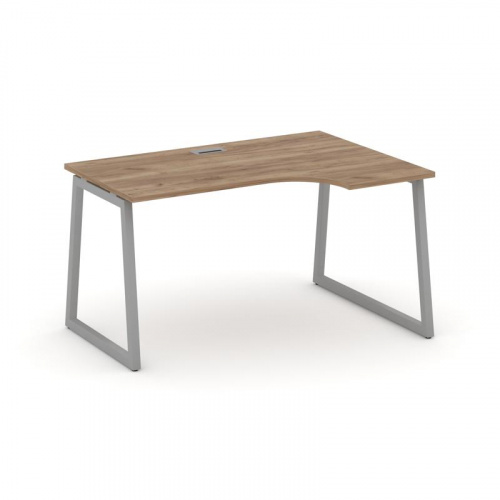 Style Project Стол рабочий эргоном. SN-4T1.SPA-011(R) Акация Лорка/Металл Антрацит/Заглушка Пластик фото 15