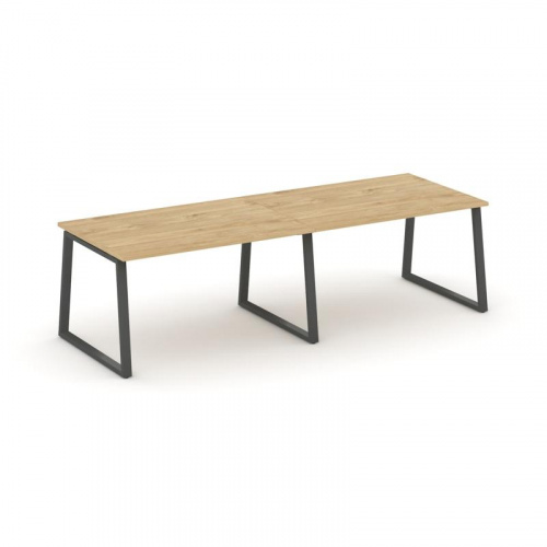 Style Project Стол переговорный SN-6T1.SPRG-012.3 Акация Лорка/Металл Антрацит 2360*980*750 фото 5