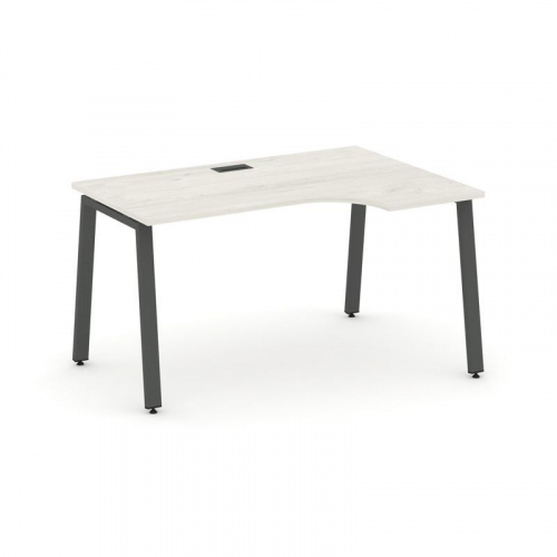 Style Project Стол рабочий эргоном. SN-6A.SPA-002(R) Антрацит/Металл Антрацит 1580*600/980*750 фото 24