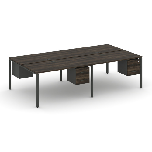 Бенч-система на 4 места с подвесными тумбами Concept CN.DRS-135 фото 3