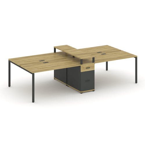 Бенч-система на 4 места с 1 опорной тумбой Concept CN.DRS-440 фото 4