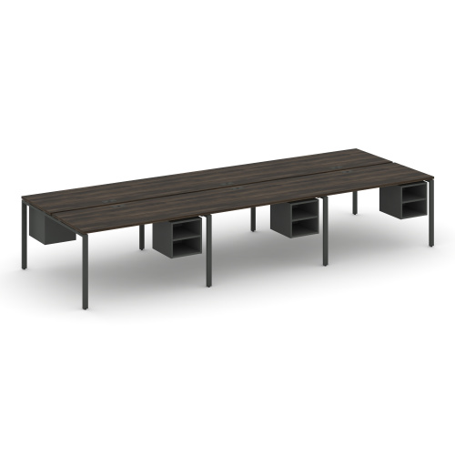 Бенч-система на 6 мест с подвесными тумбами Concept CN.DRS-148 фото 3