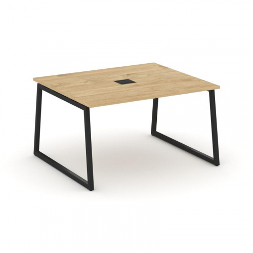 Style Project Стол переговорный SN-4T1.SPRG-032 Акация Лорка/Металл Антрацит/Заглушка Металл Антраци фото 2