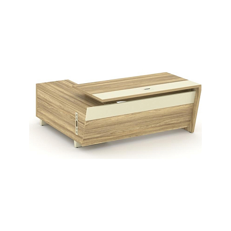 Стол руководителя с опорной тумбой Корнер COR.SRT-18 (R)