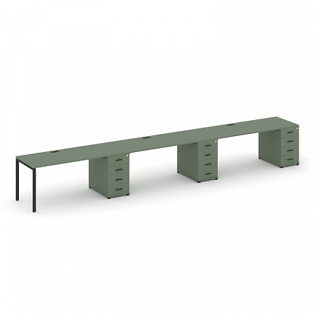 Бенч-система на 3 места с 3 опорными тумбами Concept CN.ORS-443