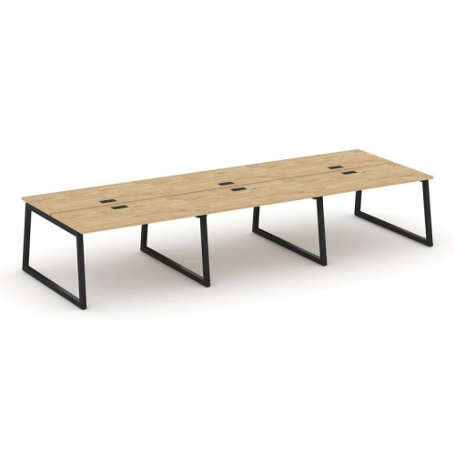 Style Project Рабочая станция 2-х сторон. SN-5T1.DRS-063 Акация Лорка/Металл Антрацит/Заглушка Пласт