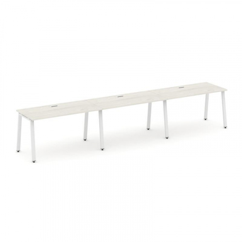 Style Project Рабочая станция 1 сторон. SN-6A.ORS-044 Тиквуд Светлый/Металл Белый 4740*700*750 фото 17