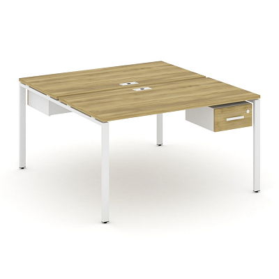 Бенч-система на 2 места с подвесными тумбами Concept CN.DRS-111