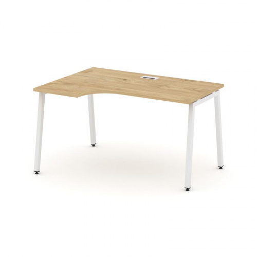 Style Project Стол рабочий эргоном. SN-4A.SPA-001(L) Дуб Наварра/Металл Антрацит 1380*600/980*750 фото 19