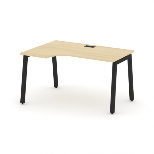 Style Project Стол рабочий эргоном. SN-5A.SPA-011(L) Вяз Благородный/Металл Белый 1380*700/980*750 фото 14