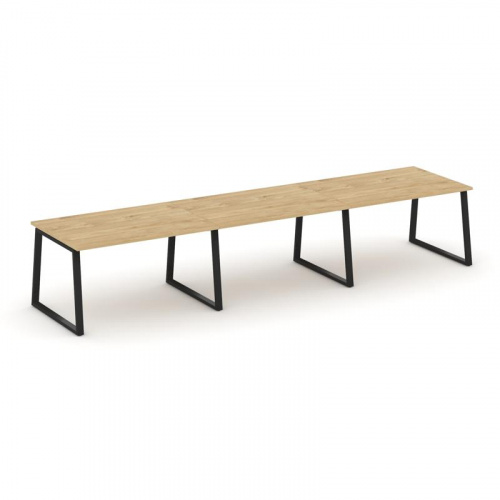 Style Project Стол переговорный SN-6T1.SPRG-021.3 Акация Лорка/Металл Антрацит 2940*980*750