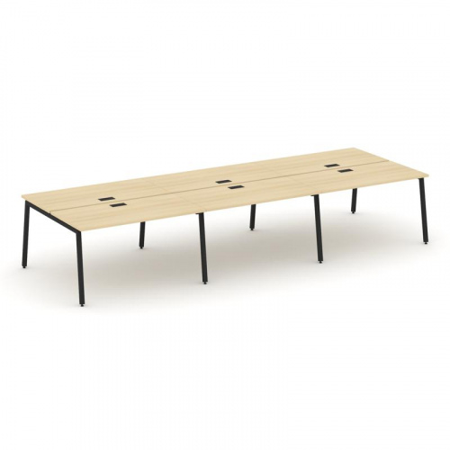 Style Project Рабочая станция 2-х сторон. SN-4A.DRS-083 Акация Лорка/Металл Антрацит 4140*1632*750