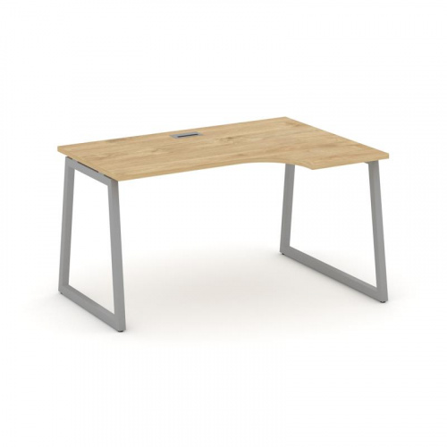 Style Project Стол рабочий эргоном. SN-4T1.SPA-011(R) Акация Лорка/Металл Антрацит/Заглушка Пластик фото 2