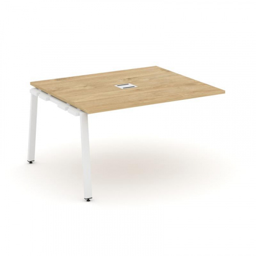 Style Project Проходной наб. элем. перег. стола SN-6A.NSPRG-032 Акация Лорка/Металл Белый 1180*1180* фото 9